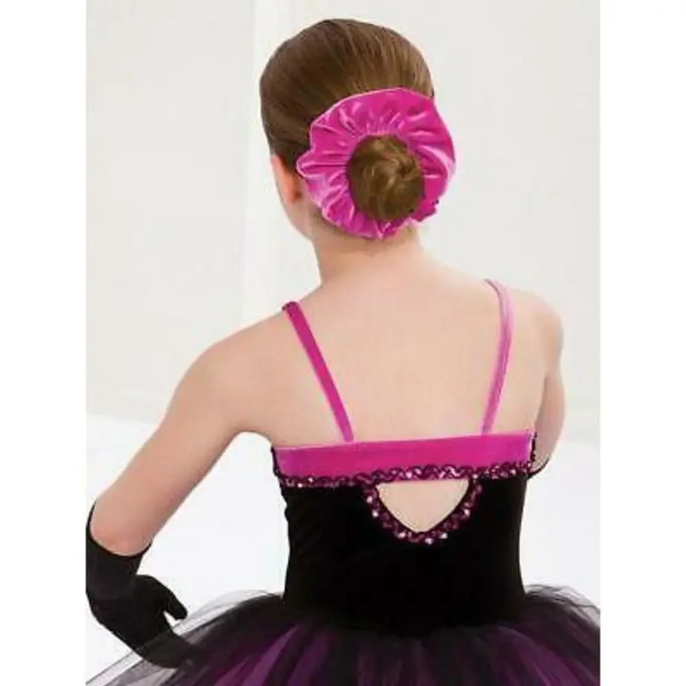 Pre-Owned Dance Costume Large Child Pink Revolution 0118 Jazz Ballet Tutu Velve